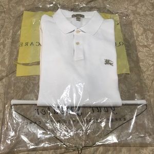 Burberry Men’s White Polo T-Shirt